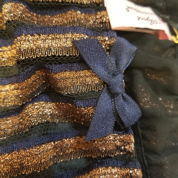 NWT Agentprovocateur Sapphira Thong Bronze/Navy - Picture 3 of 7